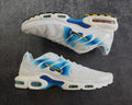Nike TN Air Max Plus Spray Paint Swoosh White Blue (44)