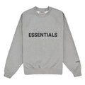 ESSENTIALS FOG 3D SILICON CREWNECK DARK HEATHER GREY