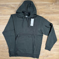 C.P. Company Diagonal Raised Fleece Lens Hoodie in Dark Shadow - Grey