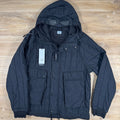 C.P. Company GD Liner Padded Goggle Jacket in Black