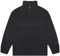 ESSENTIALS FOG HALF ZIP SWEATER BLACK
