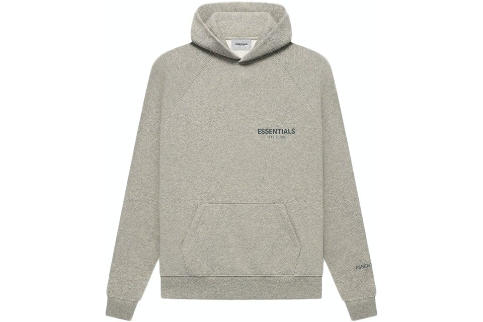 ESSENTIALS FOG CORE COLLECTION HOODIE DARK HEATHER OATMEAL