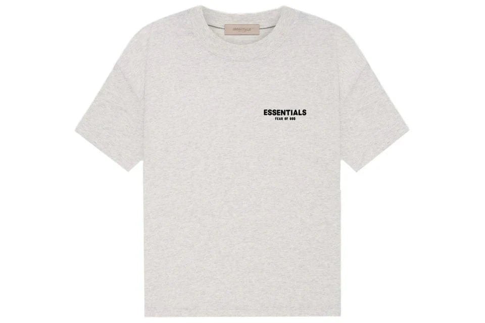 ESSENTIALS FOG T-SHIRT LIGHT HEATHER OATMEAL SS22