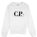 Kids CP Company White Logo Sweatshirt