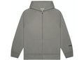 ESSENTIALS FOG 3D SILICON ZIP UP HOODIE GREY