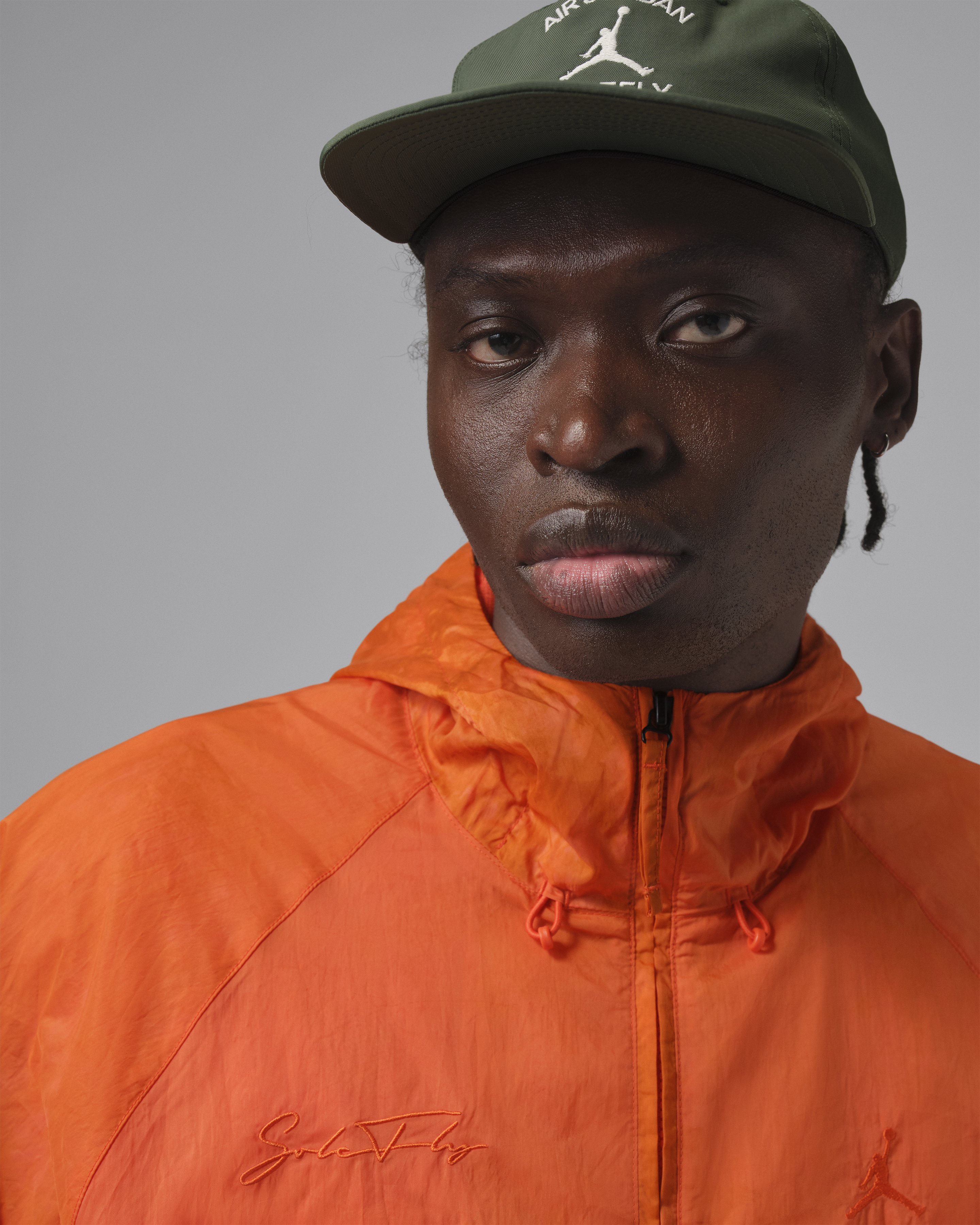Air Jordan X SoleFly Retro 3 Fruits of our Labor Orange Nylon Shell Jacket 🍊