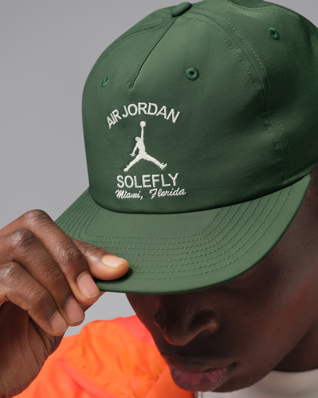 Unisex   Air Jordan X SoleFly 5 Panel Fruits of our Labor Pro Cap
