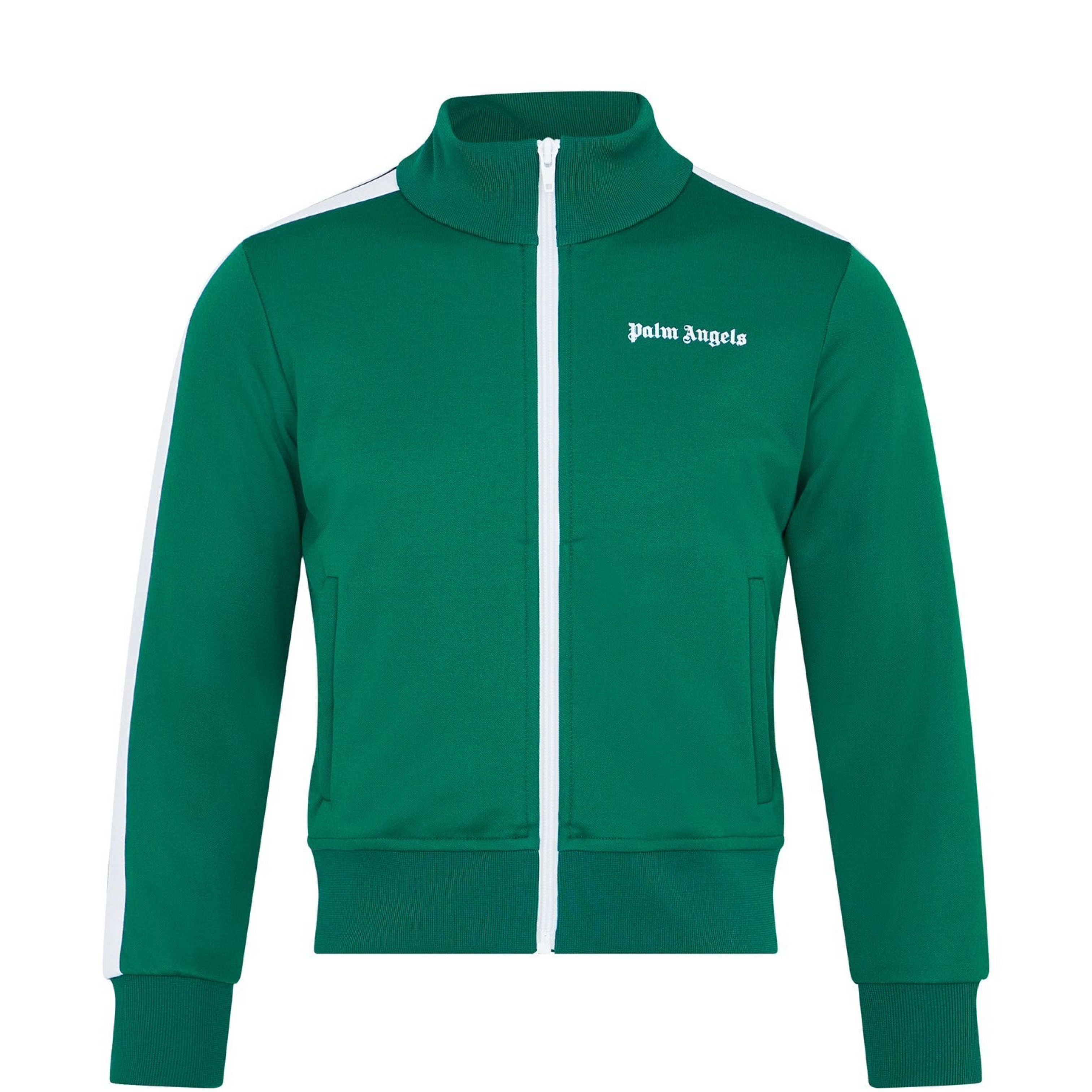 Kids Palm Angels Green Track Jacket