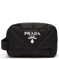 Prada Black Nylon Quilted Washbag
