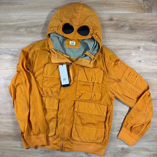 C.P. Company Chrome-R Goggle Jacket in Desert Sun - Orange
