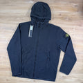 Stone Island Full-Zip Technical Hoodie in Black