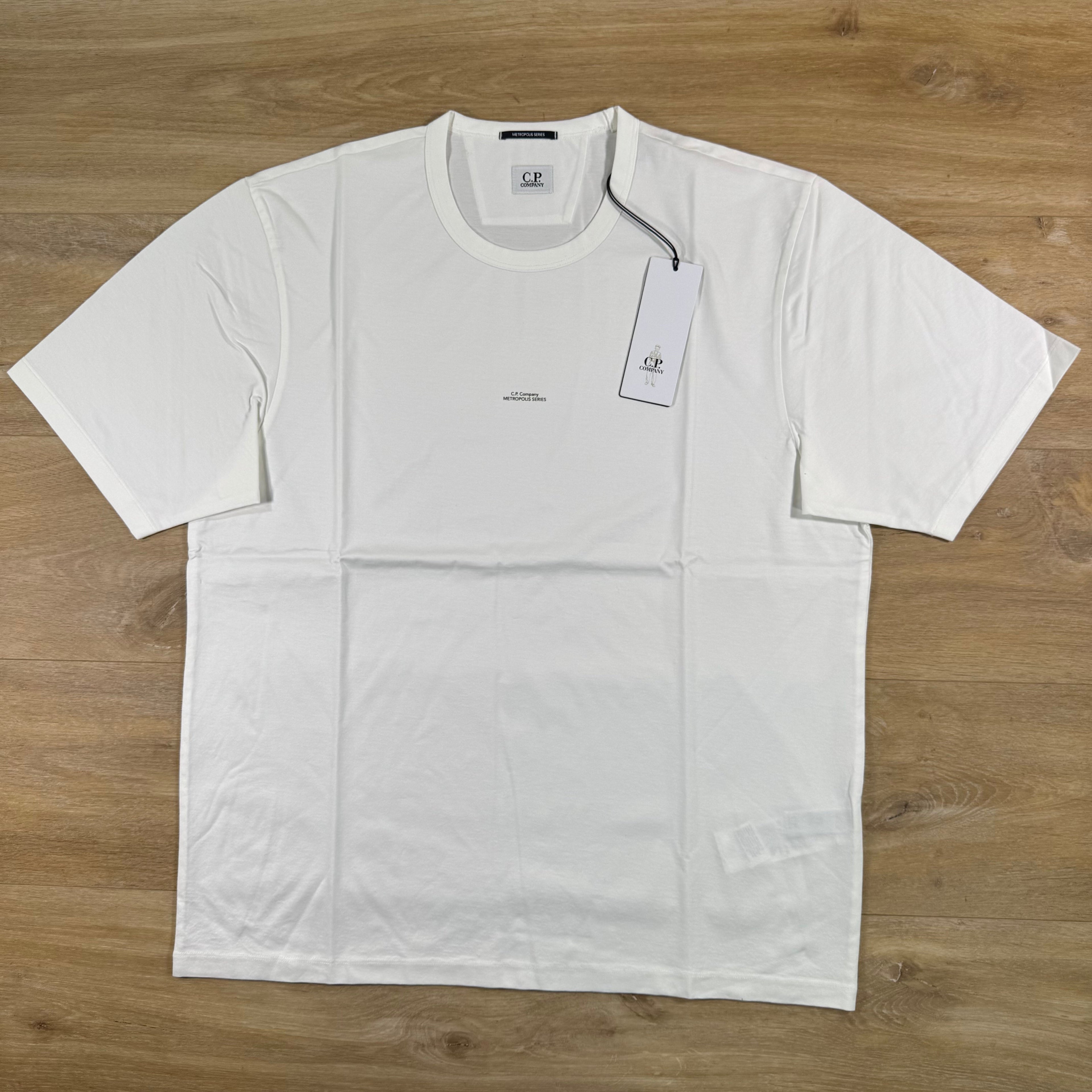 C.P. Company Metropolis Series T-Shirt in Gauze White