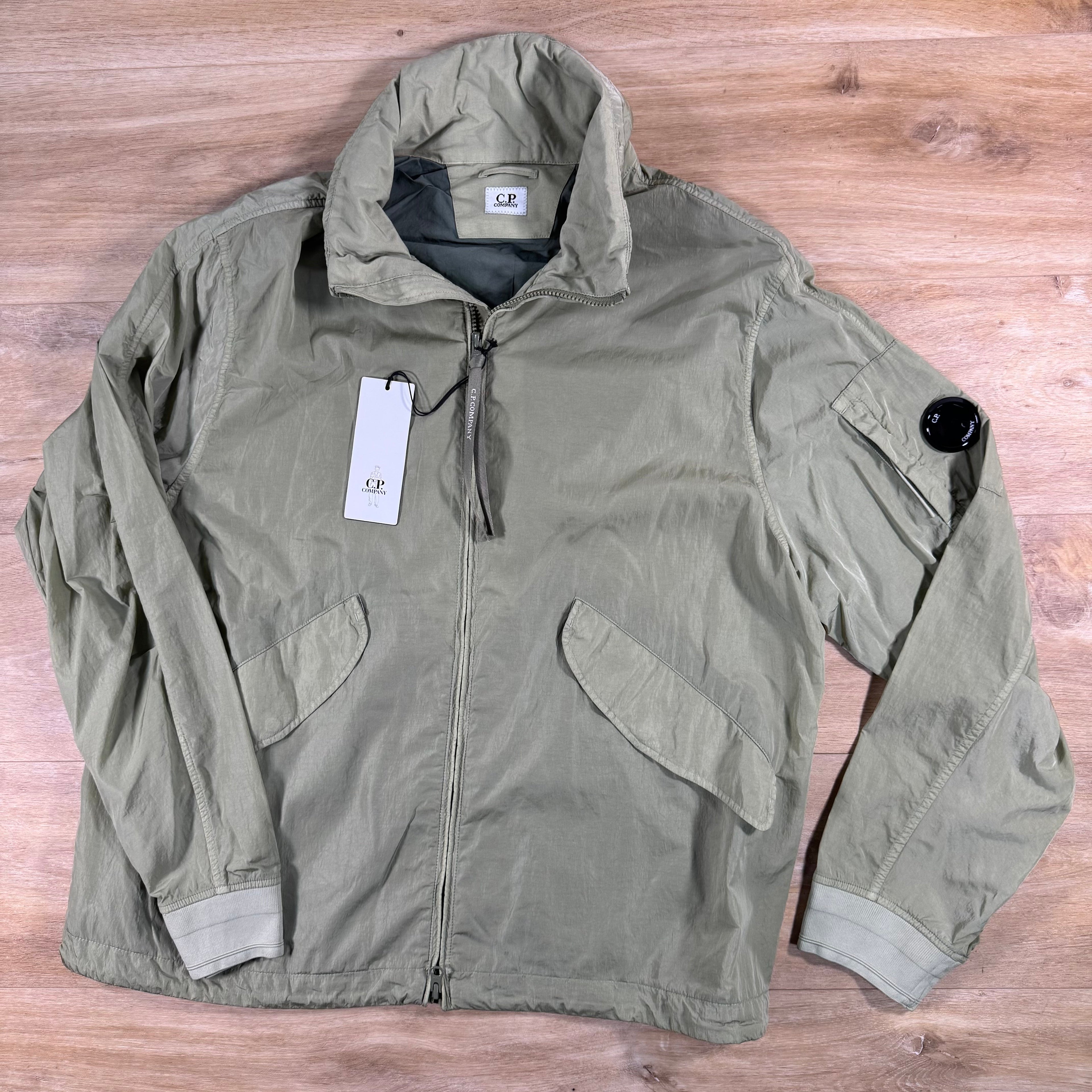 C.P. Company Chrome-R Lens Jacket in Moss Gray - Green