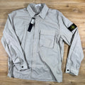 Stone Island Stretch Cotton Tela 'Paracadute' Overshirt in Pearl Grey