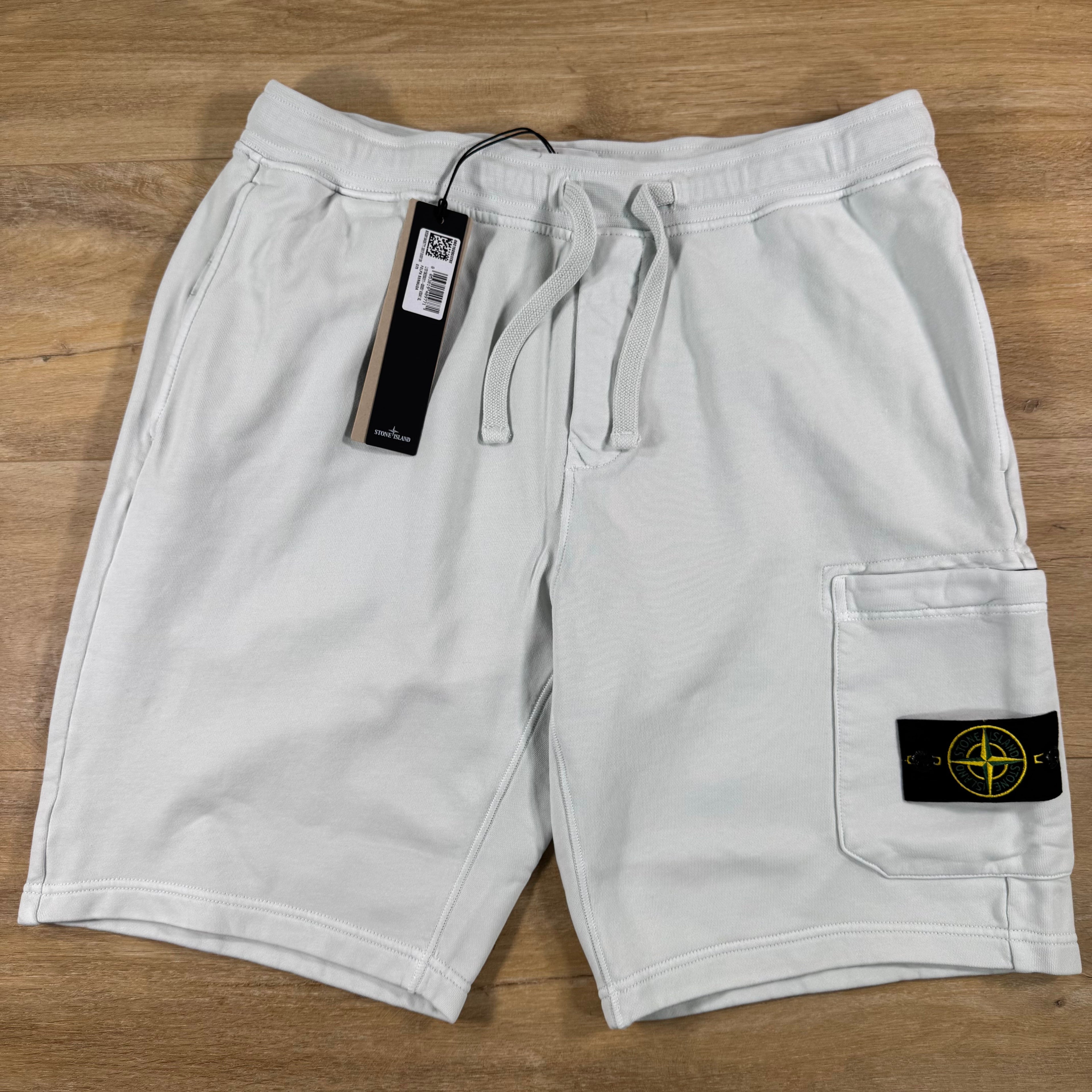 Stone Island Fleece Bermuda Shorts in Sky Blue