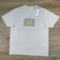 C.P. Company Stitch Block Logo T-Shirt in Frozen Dew
