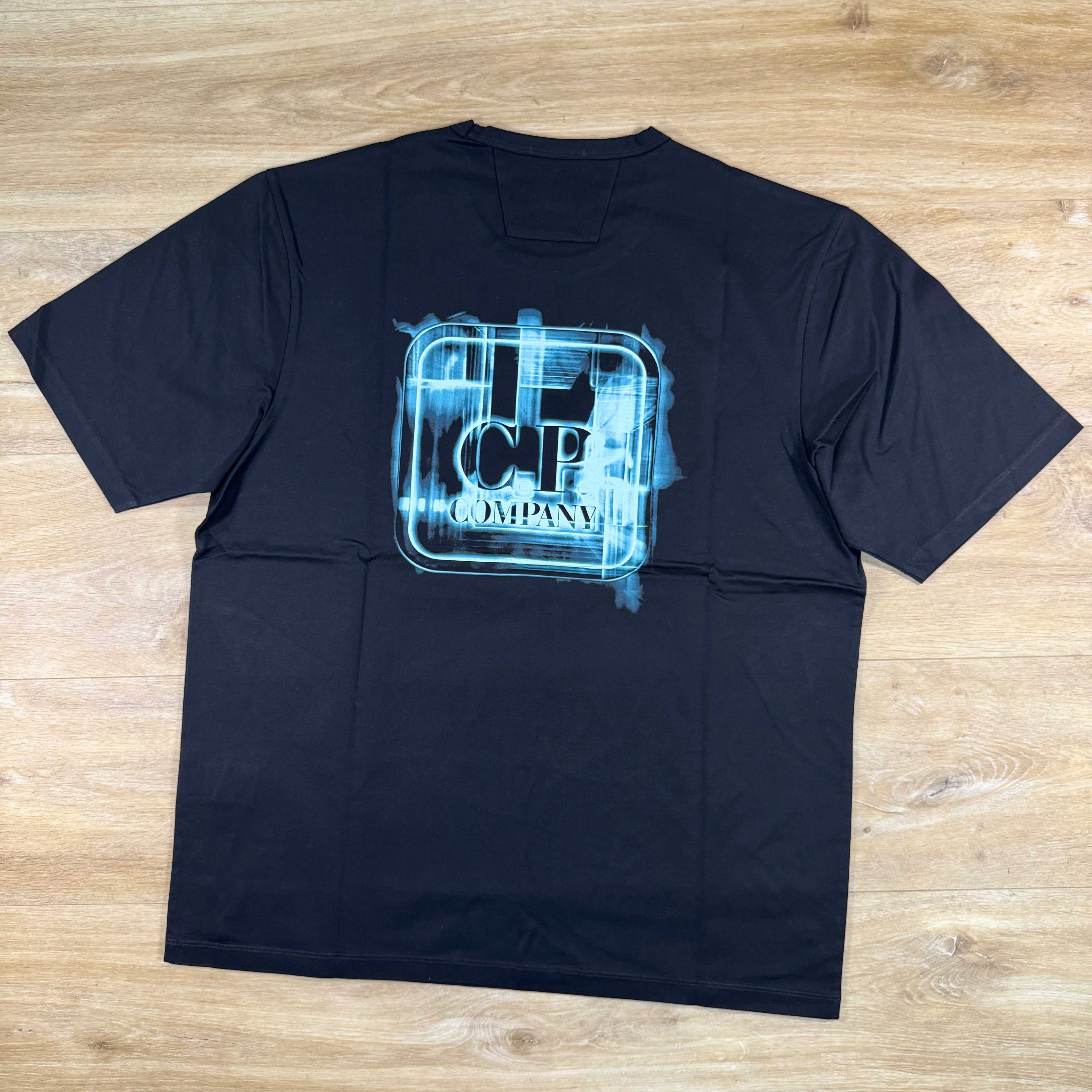 C.P. Company Metropolis Series Reverse Print T-Shirt in Black