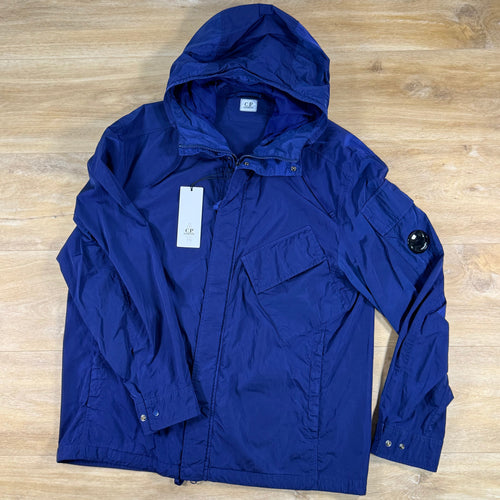 C.P. Company Chrome-R Hooded Lens Overshirt in Blueprint