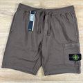 Stone Island Fleece Bermuda Shorts in Umber - Brown
