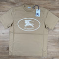 Burberry Knight Stamp Cotton T-Shirt in Flax