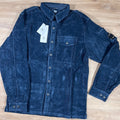 C.P. Company Corduroy Lens Button Shirt in Navy