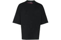 PALM ANGELS DOUBLE LOGO T-SHIRT BLACK / FUCHSIA