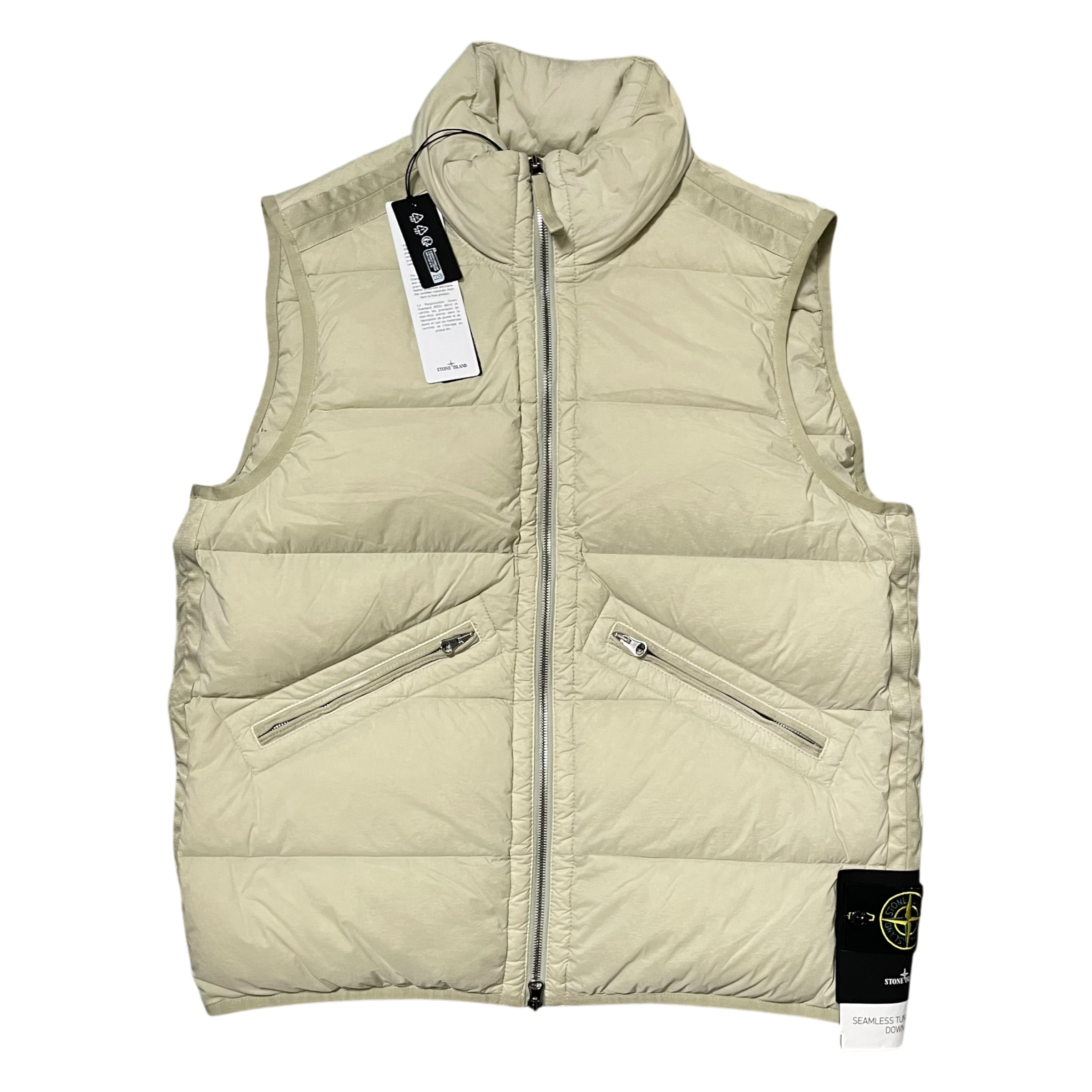 Stone Island Garment Dye Seamless Tunnel Bodywarmer
