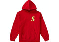 SUPREME S-LOGO HOODIE RED
