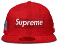 SUPREME WORLD FAMOUS BOX LOGO NEW ERA HAT RED