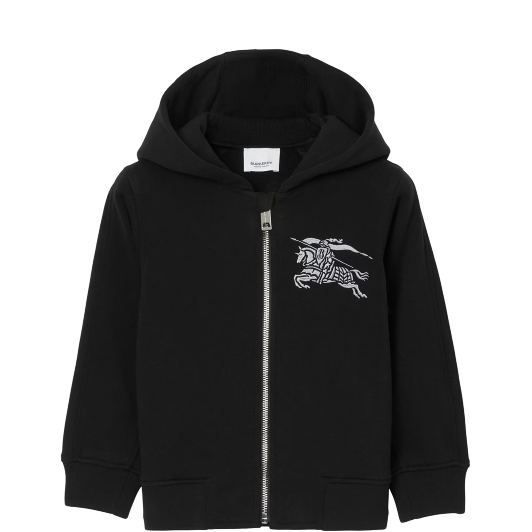 Kids Burberry Embroidered Zip Up Hoodie