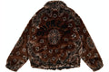 SUPREME BANDANA FAUX FUR BOMBER JACKET BROWN