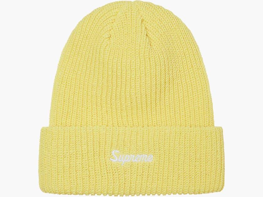 SUPREME LOOSE GAUGE BEANIE LIGHT YELLOW