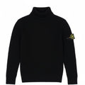 Stone Island Junior Black Turtle Neck Knitwear