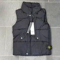 SMANICATO IMBOTTITO STONE ISLAND CON CAPPUCCIO ESTRAIBILE NERO