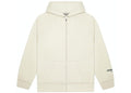 ESSENTIALS FOG 3D SILICON ZIP UP HOODIE BUTTERCREAM