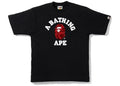 BAPE CAMO COLLEGE T-SHIRT BLACK/RED