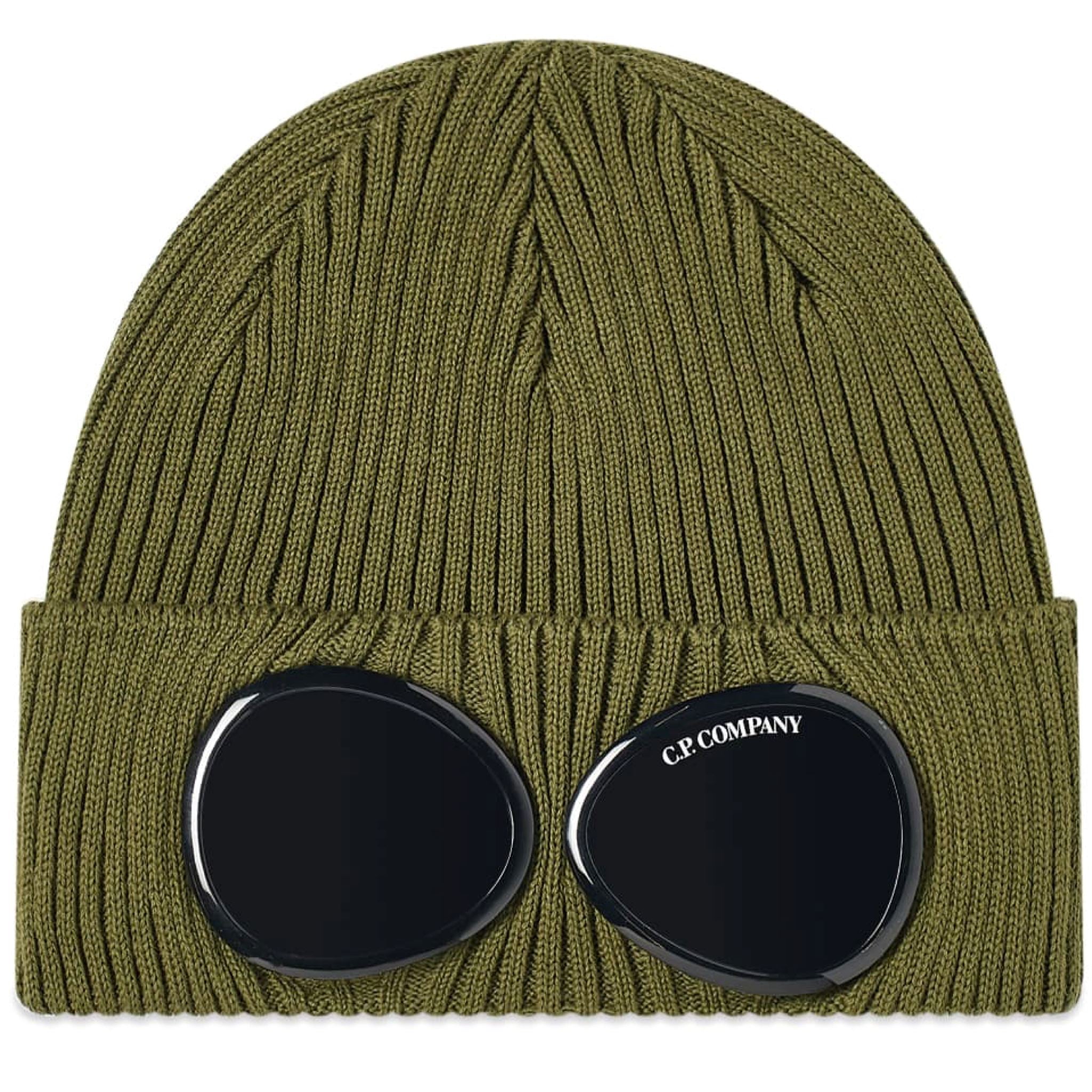 CP Company Khaki Goggle Beanie