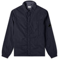 CP Company Navy Nylon Zip Overshirt