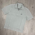 CP Company Zip Polo Shirt - Blue Fox