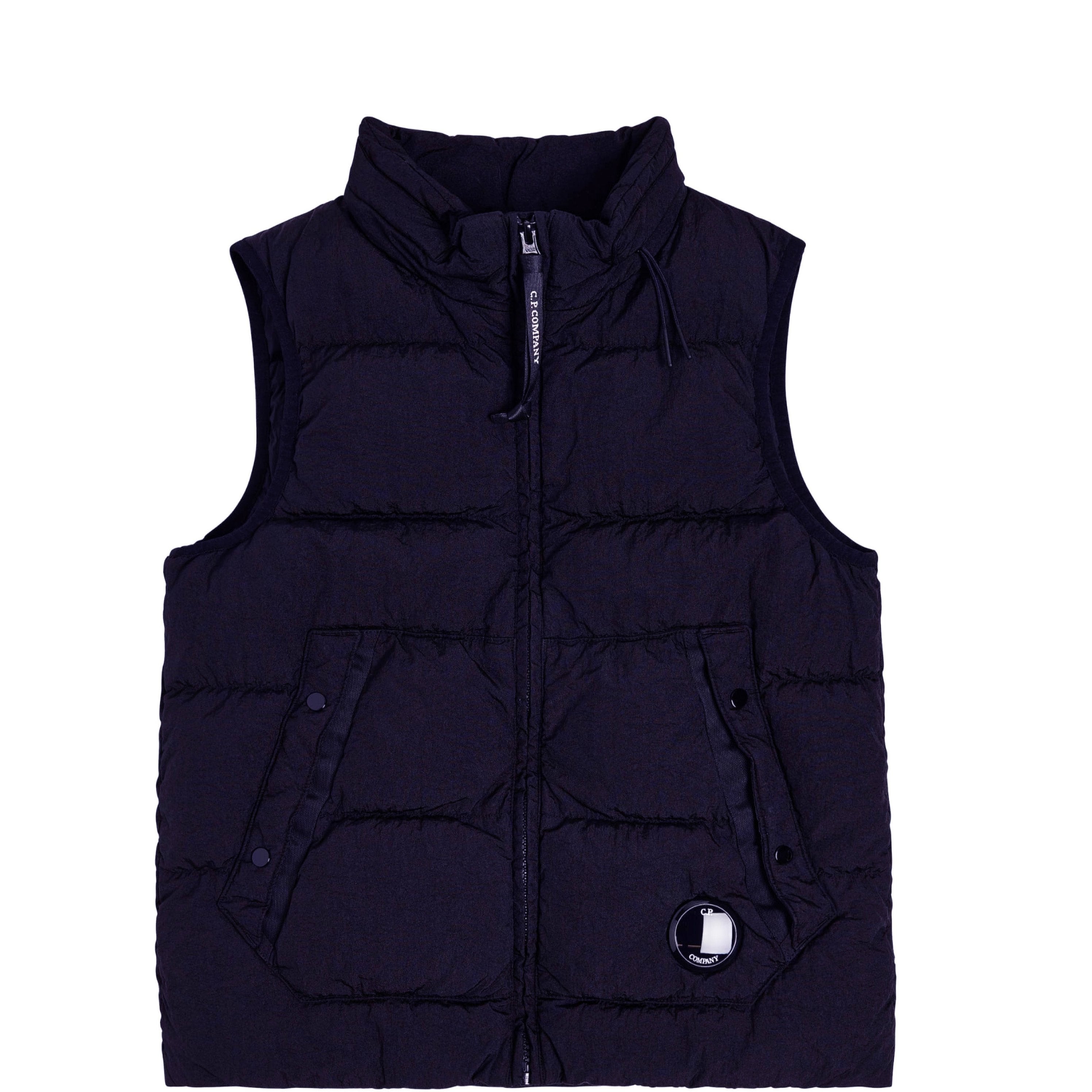 Kids CP Company Navy Lens Down Vest