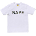 BAPE ABC CAMO GLITTER T-SHIRT WHITE/GREEN (W)