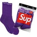 SUPREME CREW SOCKS PURPLE
