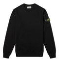 Stone Island Junior Black Classic Crew Knit