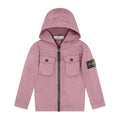 Stone Island Junior Pink Dyed Hooded Overshirt
