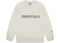 ESSENTIALS FOG 3D SILICON CREWNECK OATMEAL