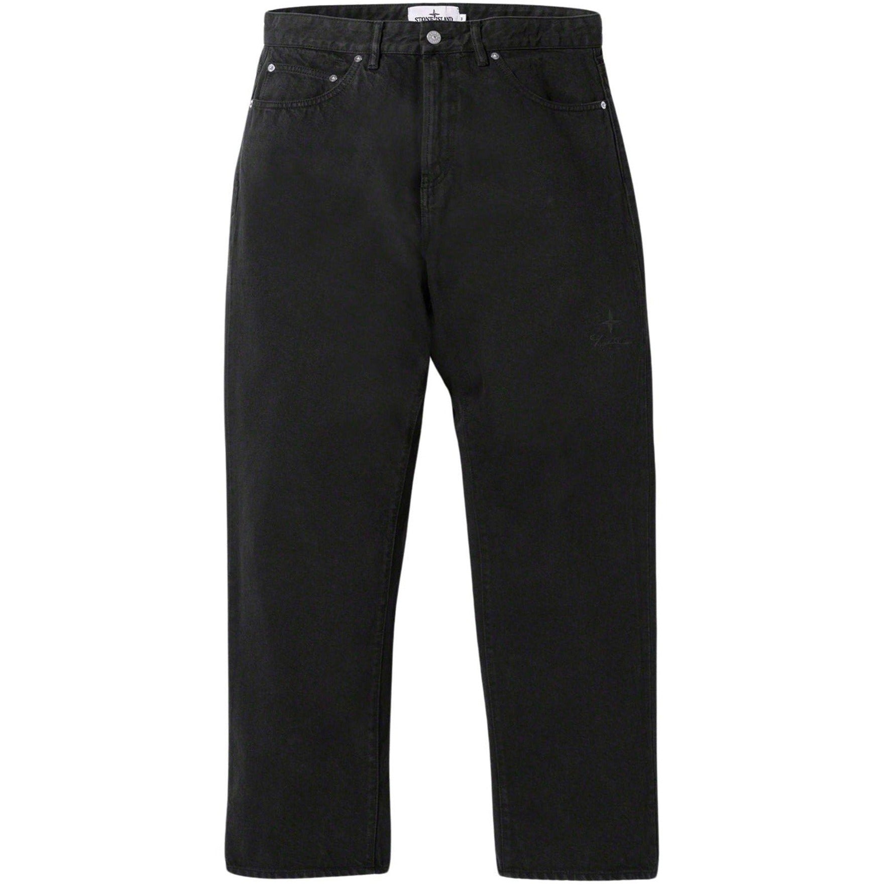 Stone Island x Supreme Black Jeans