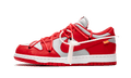 NIKE X OFF WHITE DUNK LOW UNIVERSITY RED