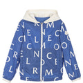Kids Moncler Blue Logo Jacket