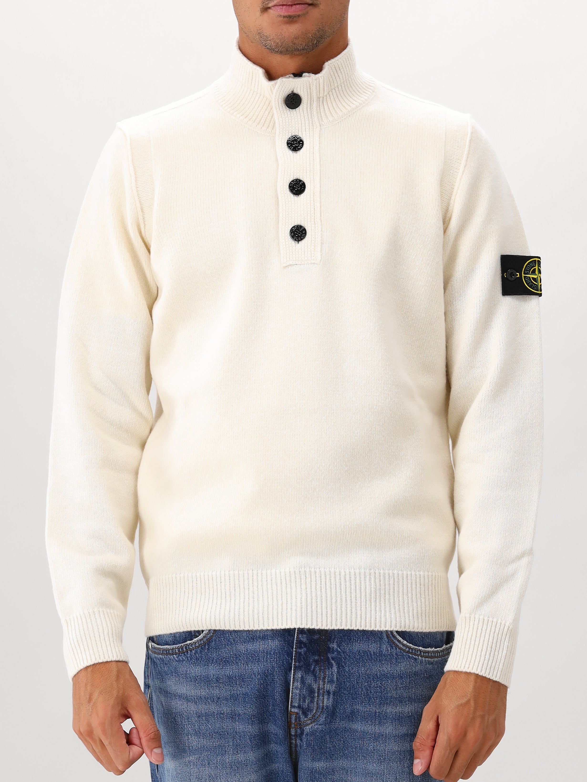 Stone Island Gebreide Trui Beige