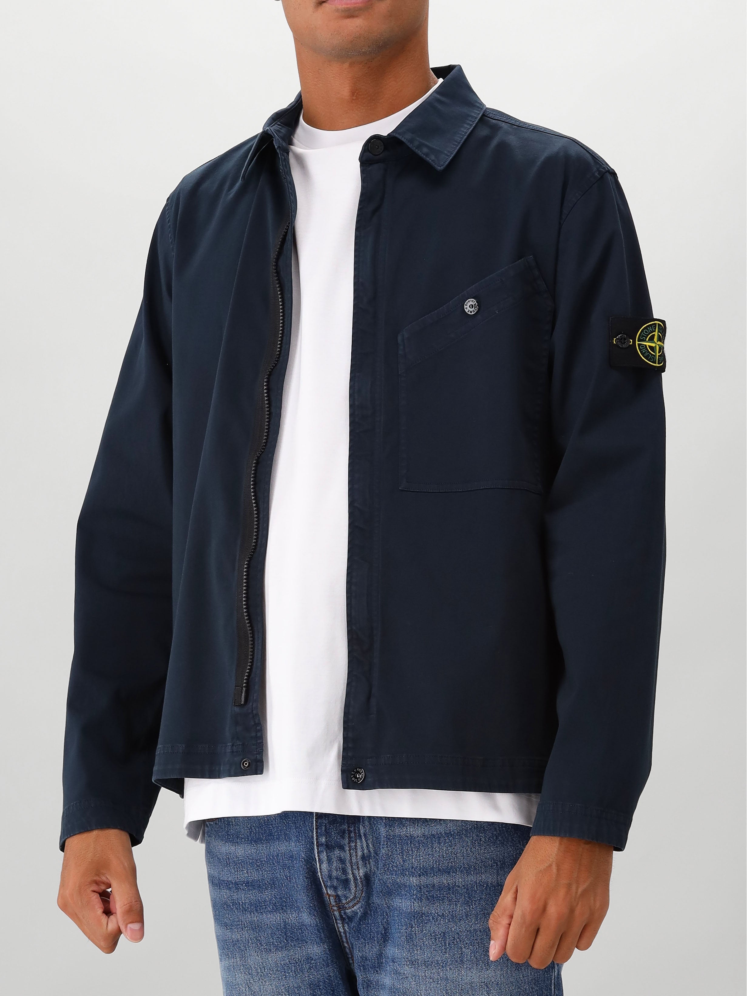 Stone Island Overshirt Blauw